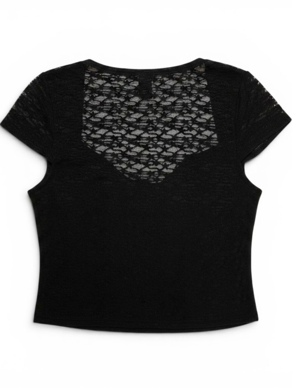 Women's WILD FABLE Sheer Back Lace Crop Top
